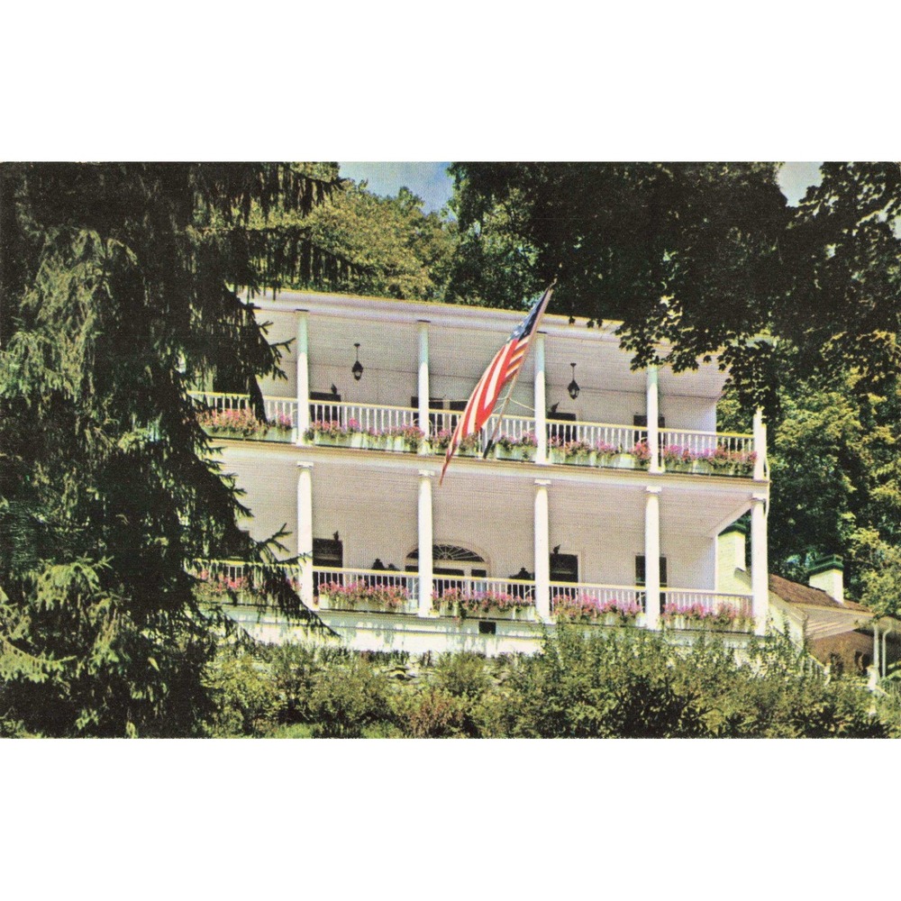 Vintage 1964 Greenbrier Presidents Cottage Postcard White Sulphur Springs WV - Picture 1 of 2